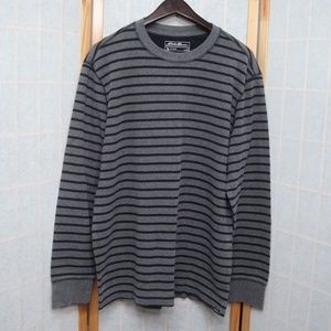 Eddie Bauer Long Sleeve Shirt, L, Gray